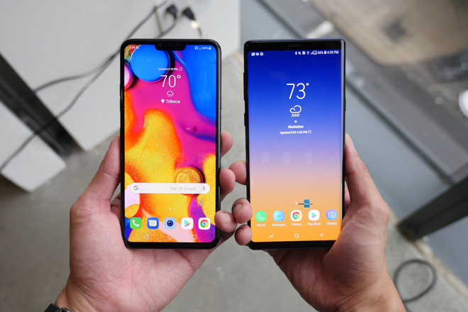 LG V40 ThinQ và Galaxy Note 9 so tài cao thấp - 1