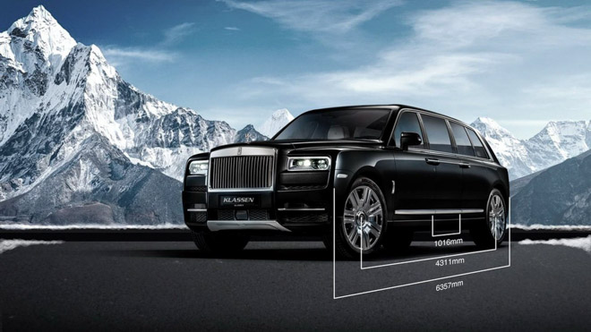 Rolls-Royce Cullinan độ kéo dài trục cơ sở bởi hãng độ Đức - 1