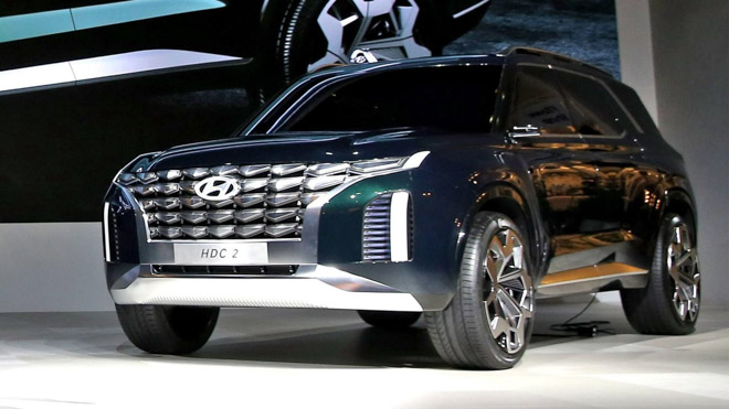 SUV cỡ lớn Hyundai Palisade bị bắt gặp trên đường chạy thử - 6