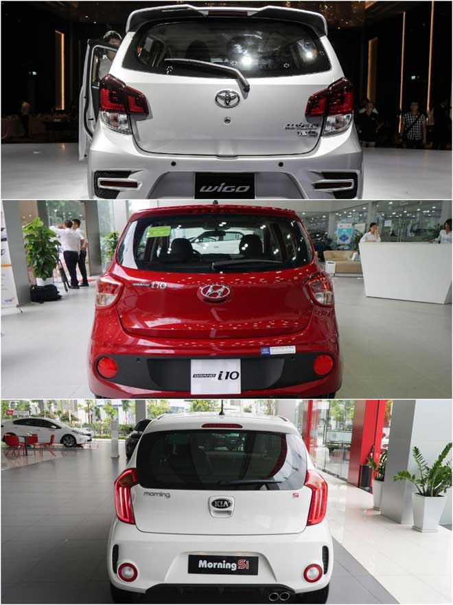 So sánh các thông số cơ bản của: Toyota Wigo vs Hyundai Grand i10 vs Kia Morning S - 3