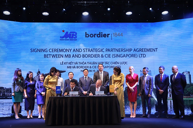 Ngân hàng Quân Đội ký kết thỏa thuận hợp tác chiến lược với Bordier & Cie Singapore - 1