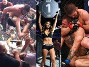 Võ thuật - UFC - Quyền Anh - Khabib hạ McGregor loạn đả UFC: Mỹ nhân vạ lây &quot;kinh hồn bạt vía&quot;