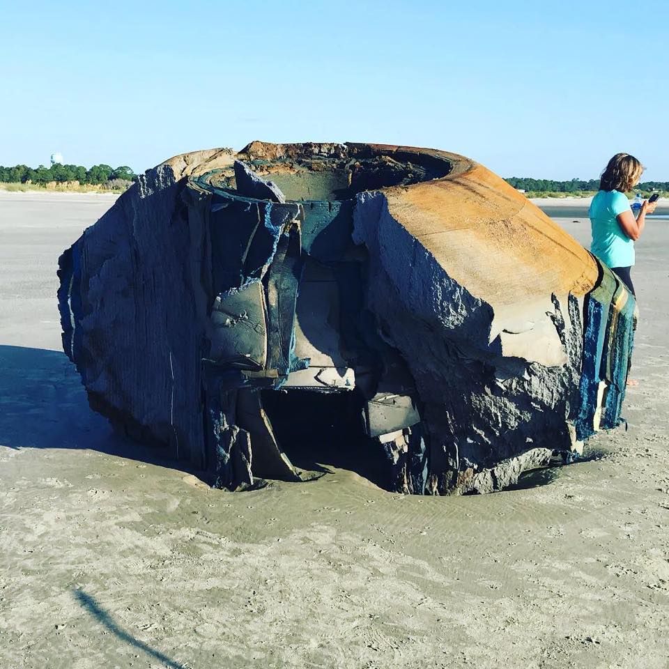 Vật thể khổng lồ bí ẩn dạt vào bờ biển Mỹ - 1