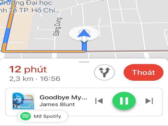 Hướng dẫn tích hợp trình nghe nhạc Spotify vào Google Maps