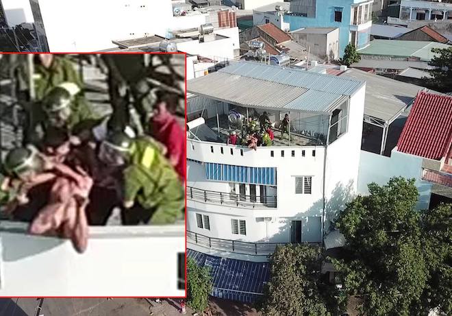 Clip: Người nước ngoài nhảy từ lầu 4, Cảnh sát 113 chụp tay cứu mạng - 1