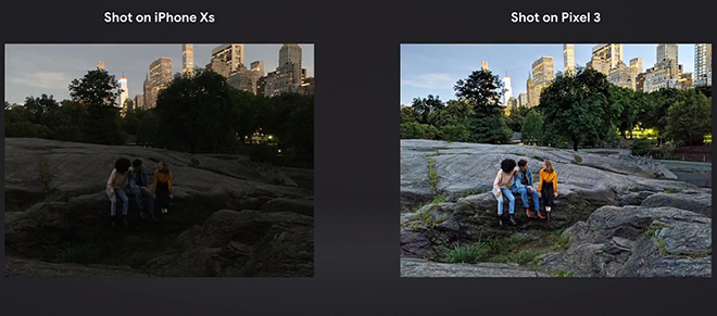 Google vỗ ngực giương oai Pixel 3, dìm hàng máy ảnh iPhone Xs - 1