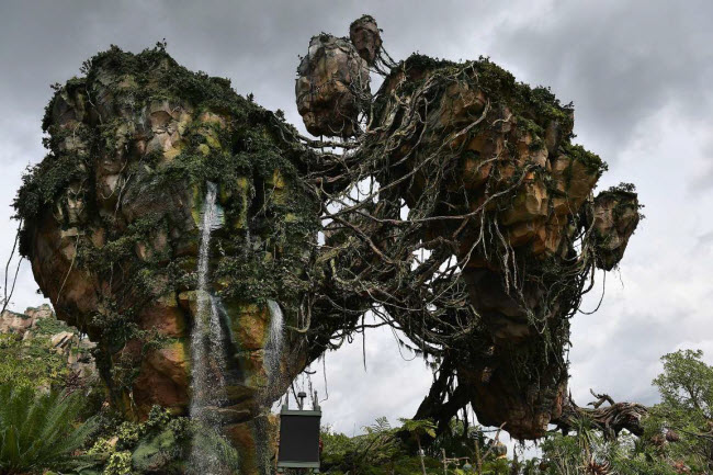 Khu vui chơi Pandora: The World of Avatar, Mỹ: Được lấy cảm hứng từ bộ phim khoa học viễn tưởng Avatar, công viên giải trí ở bang  Florida gây ấn tượng với rừng mưa phát sáng và núi nhân tạo.