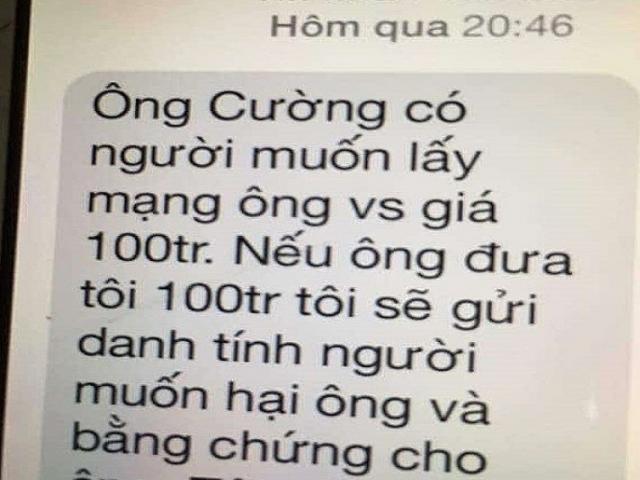 Chánh VP Đoàn ĐBQH Quảng Trị bị nhắn tin đe dọa, tống tiền