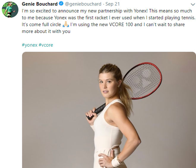 Federer nhìn Bouchard &#34;âu yếm&#34;: Thánh cũng khó kìm lòng trước cái đẹp - 5