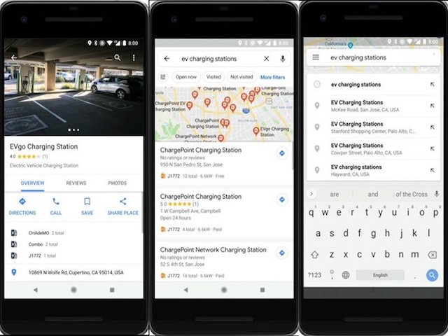 Google Maps bổ sung tính năng tìm kiếm trạm sạc dành cho xe điện