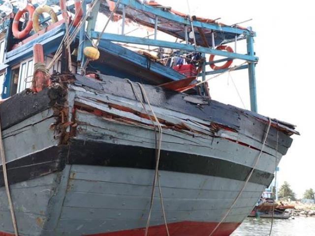 Tàu cá Quảng Nam vô cớ bị tấn công ở Hoàng Sa