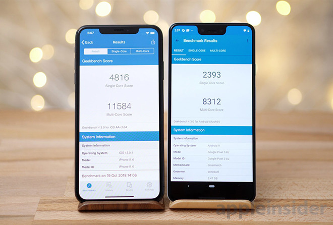 iPhone Xs Max công phá thành công hiệu suất Pixel 3 - 4