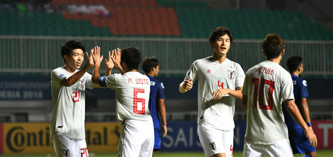 U19 Nhật Bản - U19 Thái Lan: Siêu phẩm đá phạt, sức mạnh áp đảo - 1