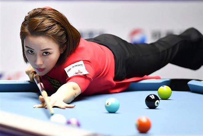 Nhan sắc mặn mà của &#39;nữ hoàng billiards&#39; Trung Quốc - 6