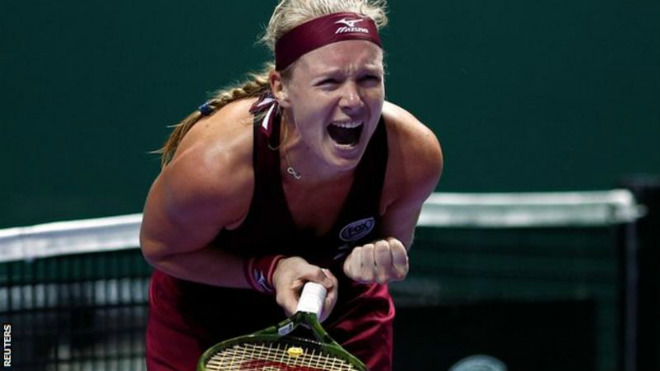 WTA Finals ngày 2: Cựu số 1 thế giới thua đau &#34;kẻ đóng thế&#34; Halep - 1