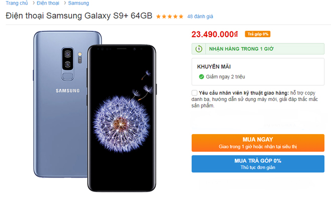 NÓNG: Galaxy S9, Galaxy S9+ liên tiếp giảm 2 triệu đồng - 2