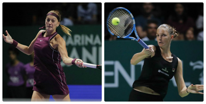 WTA Finals ngày 5: Mỹ nhân lên đồng, &#34;nữ hoàng&#34; Wozniacki bị loại - 1