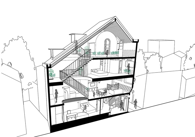 Bản vẽ mô hình căn nhà