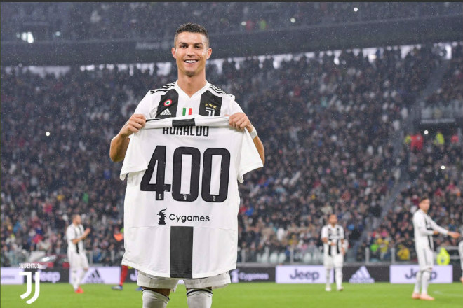 Ngây ngất Ronaldo nhận “quà bự 400” khi Juventus thắng 10/11 trận Serie A - 2