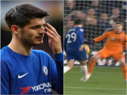 Bóng đá - Morata hết &quot;chân gỗ&quot; lại hóa &quot;thánh lốp&quot;: Mất hattrick thành trò hề