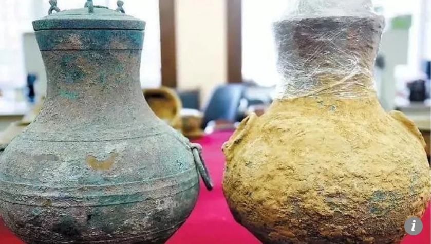 Tìm được bình cổ TQ có thể chứa rượu quý tộc 2.000 năm tuổi - 1