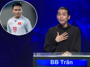 Đời sống Showbiz - BB Trần công khai yêu tiền vệ Nguyễn Quang Hải ngay trên sóng truyền hình