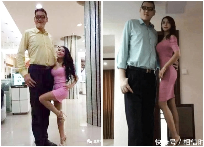 Bạn trai tin đồn của Cung Nguyệt Phi tên Trương Hoan, gây ấn tượng với chiều cao hơn 2m cùng thân hình khổng lồ.