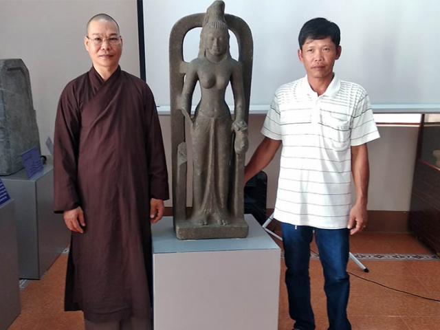 Tượng nữ thần cổ cực quý hiếm lần đầu được tìm thấy ở Việt Nam