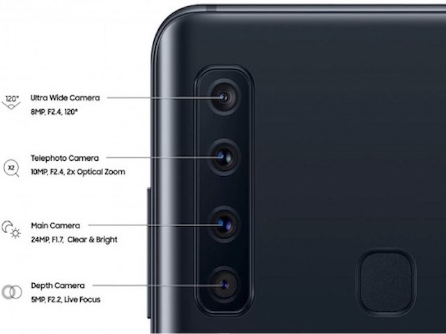 Samsung Galaxy A9 với 4 camera sau sắp lên kệ, giá 12,49 triệu đồng