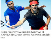 Thể thao - Federer thua Zverev: Báo chí sốc nặng, nỗi đau tan vỡ giấc mộng thứ 100