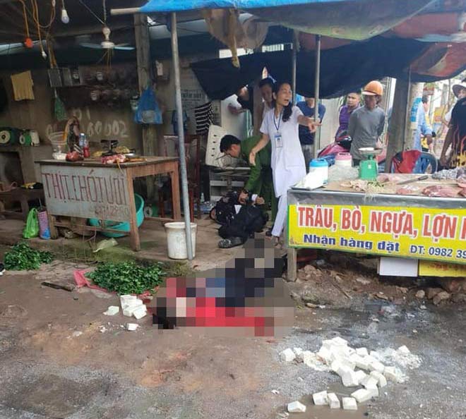 Nghi phạm bắn 3 phát, đâm chết cô gái bán đậu giữa chợ đã tử vong - 1