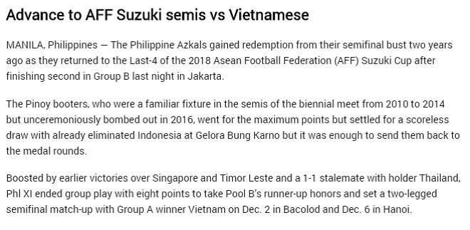 Báo Philippines nổ vang chiến tích: Hào hứng đấu Việt Nam lấy vé chung kết - 2
