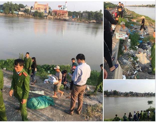 Nam Định: Hoảng hồn chứng kiến cảnh bé trai sơ sinh bị vứt ra bờ sông - 1