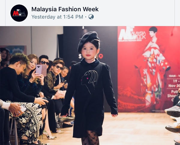 Á Hậu Nhí Thế Giới 2018 nổi bật nhất Tuần thời trang Malaysia - 1