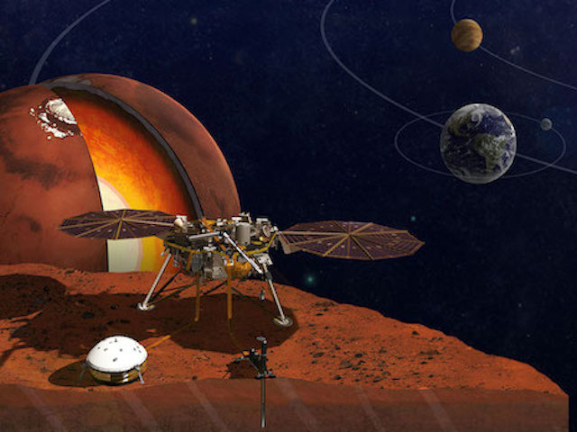 Tàu vũ trụ InSight đáp xuống sao Hỏa và gửi bức ảnh đầu tiên về Trái Đất