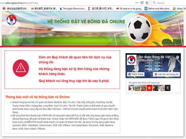 AFF Cup 2018: Vé bóng đá trận Việt Nam - Philippines ”hot” Google ngày 28/11