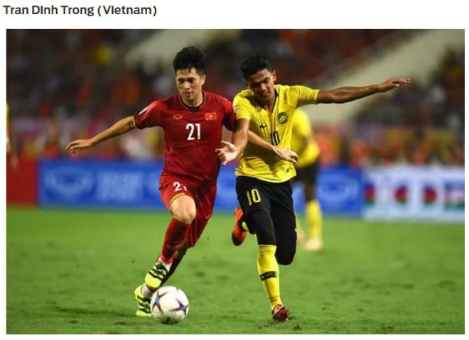 Hậu vệ Việt Nam số 1 AFF Cup: Báo châu Á vinh danh Đình Trọng - 1