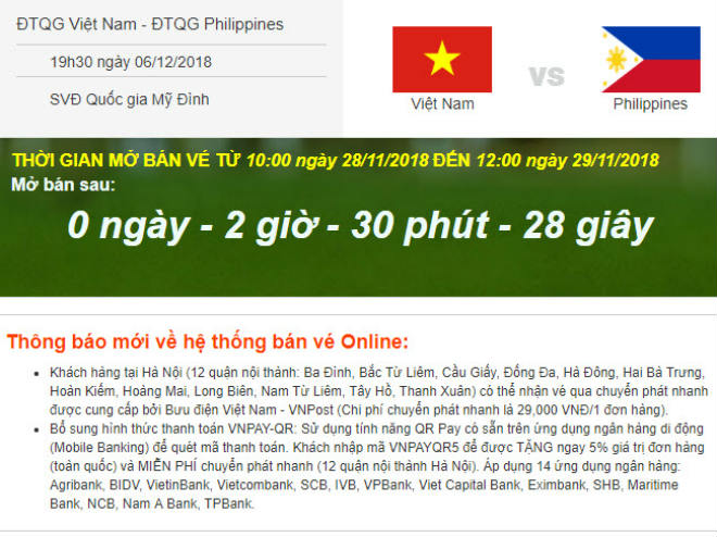 Mua vé Việt Nam - Philippines: VFF ra thông báo bất ngờ - 12