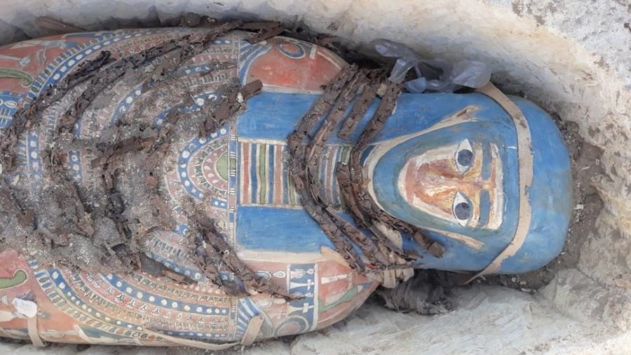 Phát hiện 8 xác ướp Ai Cập cực hiếm nguyên vẹn suốt 2.300 năm - 1