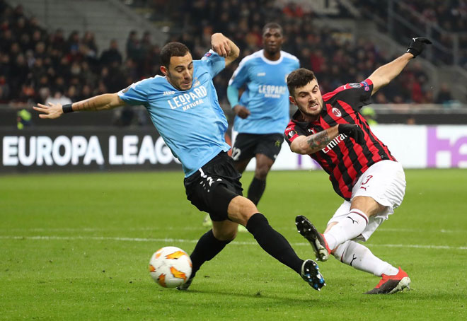 Kết quả trận đấu Milan -  Dudelange: 2 bàn phản lưới & màn ngược dòng ngoạn mục - 1
