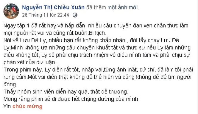 Vì sao NSƯT Chiều Xuân vội xin lỗi sau khi khen ngợi Lưu Đê Ly? - 2