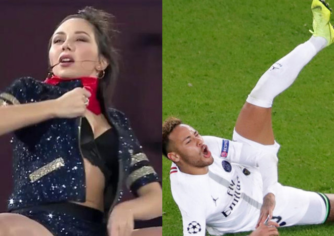 &#34;Tiên nữ&#34; cởi áo trượt băng với tư thế nhạy cảm: Phũ phàng với Neymar - 1