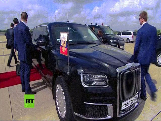 Siêu xe ”boong-ke 4 bánh” của ông Putin gây ”lóa mắt” ở hội nghị G20