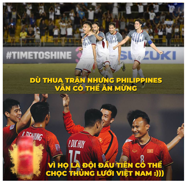 Philippines vinh dự khi là đội đầu tiên ghi bàn vào lưới đội tuyển Việt Nam.