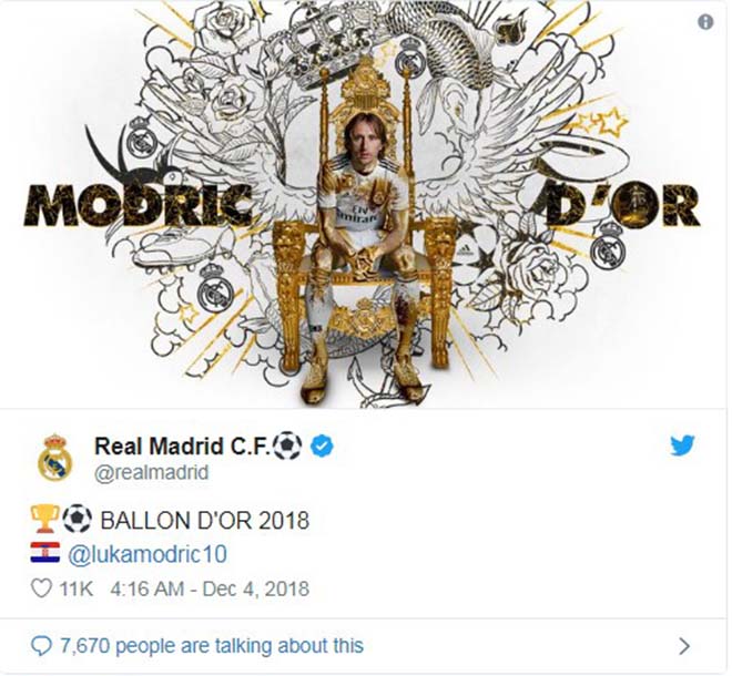Trao giải Quả bóng Vàng: Modric và Mbappe được vinh danh - 1