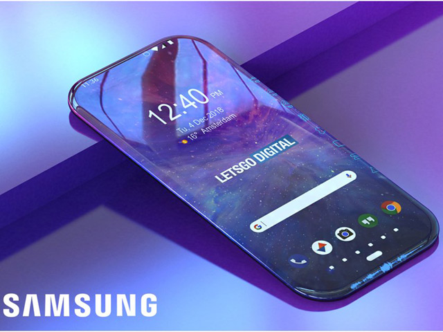 “Choáng” với smartphone Samsung toàn màn hình, cảm ứng đa chiều