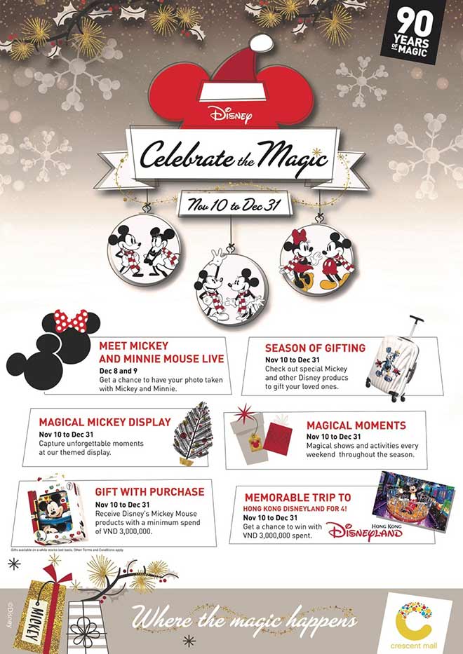 Chào đón Giáng Sinh Nhiệm Màu cùng Mickey và Minnie tại Crescent Mall - 1