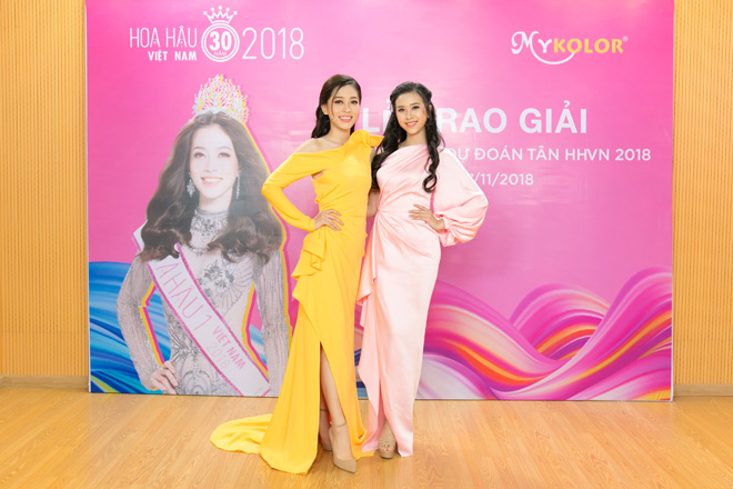 Á hậu Phương Nga và Thuý An xuất hiện rạng rỡ tại sự kiện trao giải của Mykolor - 1