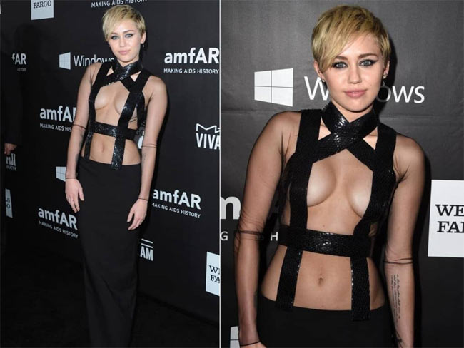 Miley Cyrus một thời nổi loạn với thời trang.
