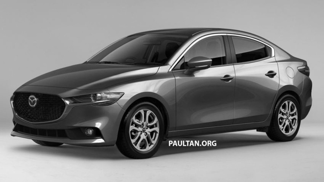 Lộ ảnh phác thảo Mazda 2 lấy cảm hứng từ Mazda 3 2019 - 3